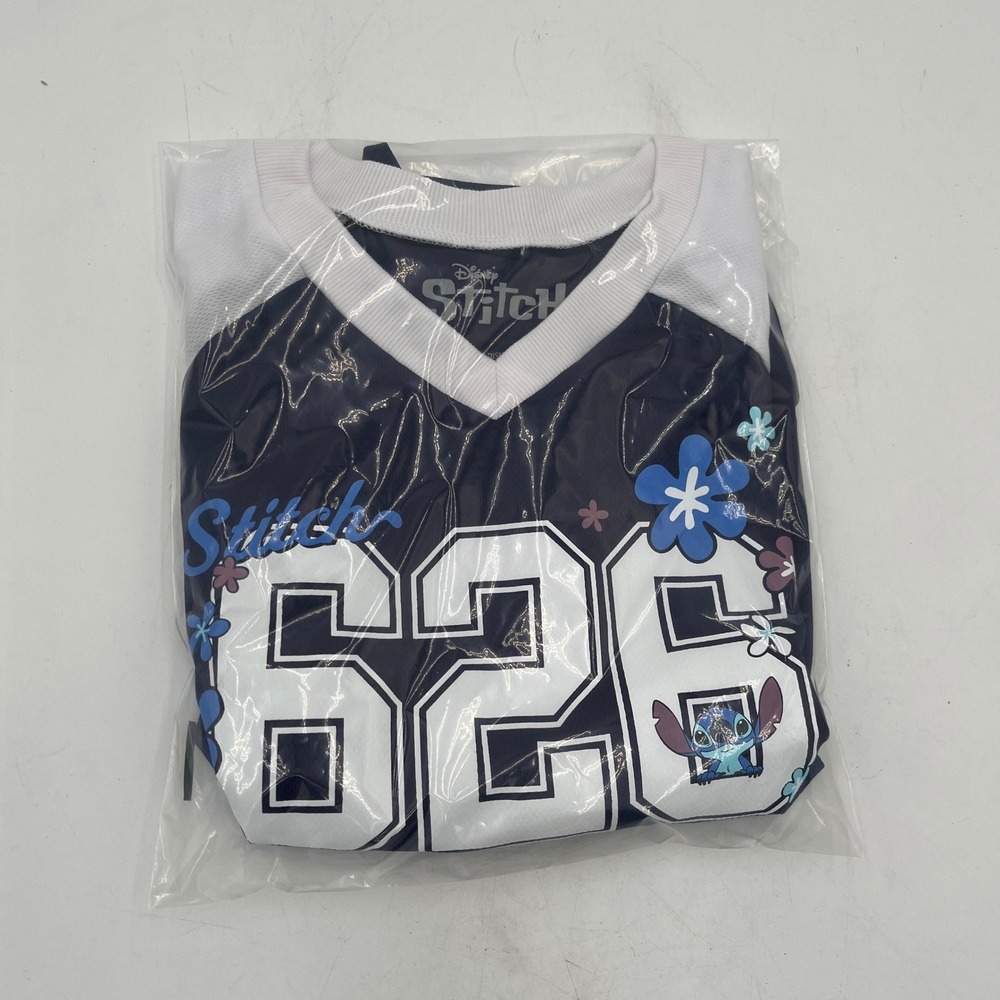 NEW!! Disney Lilo and Stitch Sports Jersey #626 Blue‎ and White - Size: M - Picture 6 of 7